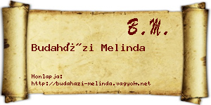 Budaházi Melinda névjegykártya