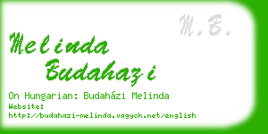 melinda budahazi business card