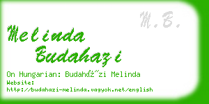 melinda budahazi business card